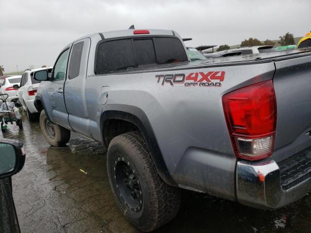 5TFSZ5AN2HX077963 - 2017 TOYOTA TACOMA ACCESS CAB ვერცხლისფერი ფოტო 2