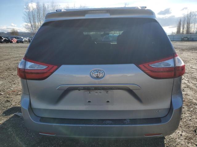 5TDKK3DC0FS583233 - 2015 TOYOTA SIENNA LE SILVER photo 6