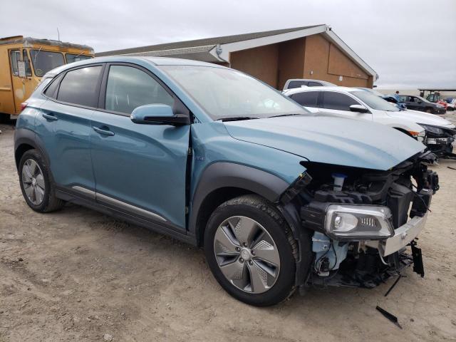 KM8K53AG9LU059385 - 2020 HYUNDAI KONA ULTIMATE TURQUOISE photo 4