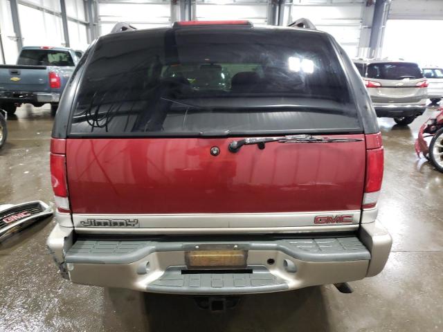 1GKDT13W8W2572093 - 1998 GMC JIMMY SLT MAROON photo 6