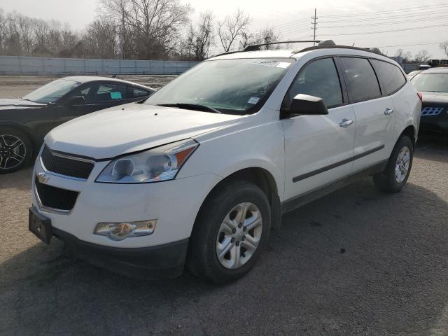 1GNKRFED3CJ157573 - 2012 CHEVROLET TRAVERSE L WHITE photo 1