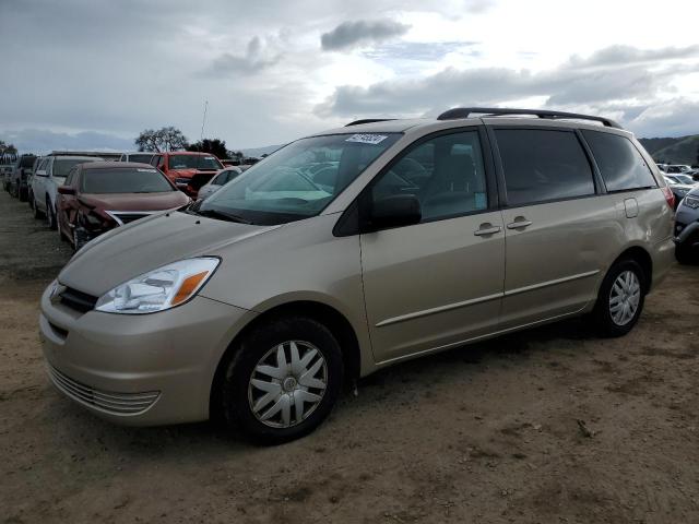 5TDZA23C54S198468 - 2004 TOYOTA SIENNA CE BEIGE photo 1