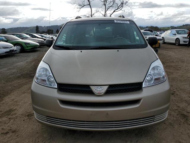 5TDZA23C54S198468 - 2004 TOYOTA SIENNA CE BEIGE photo 5