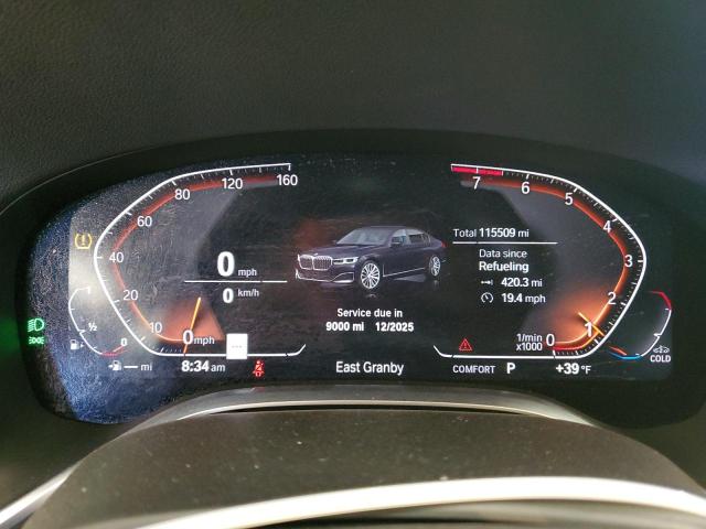 WBA7T4C06LGF97045 - 2020 BMW 740 XI BLACK photo 9