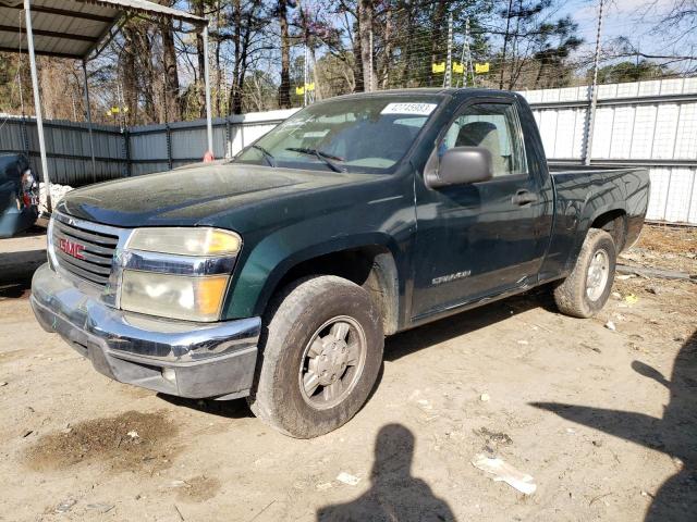 1GTCS148258190938 - 2005 GMC CANYON GREEN photo 1