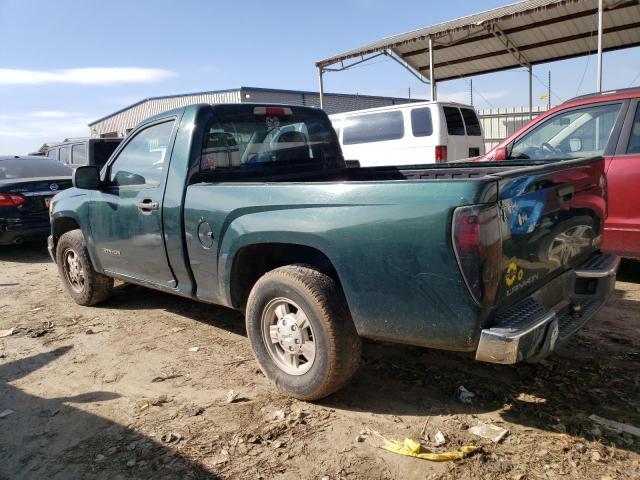 1GTCS148258190938 - 2005 GMC CANYON GREEN photo 2