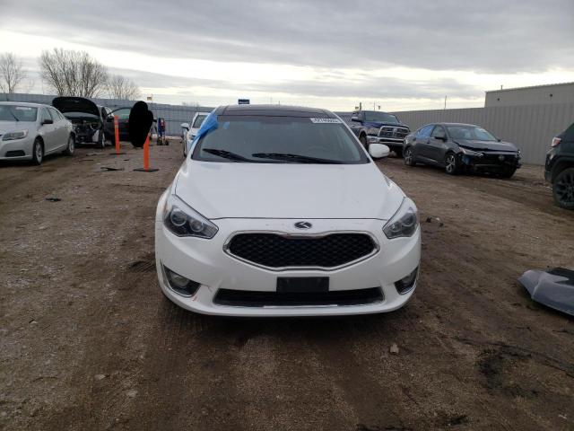 KNALN4D71E5131362 - 2014 KIA CADENZA PREMIUM WHITE photo 5