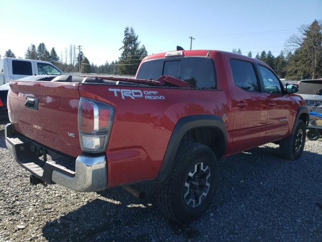 5TFAZ5CN4MX110061 - 2021 TOYOTA TACOMA DOU RED photo 3