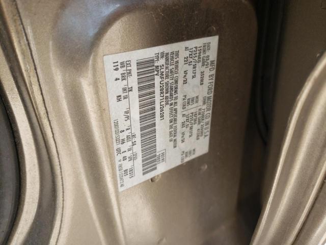 5LMFU28R71LJ26281 - 2001 LINCOLN NAVIGATOR 棕色 照片 10