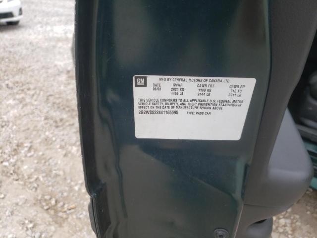 2G2WS522441165595 - 2004 PONTIAC GRAND PRIX GT2 მწვანე ფოტო 12
