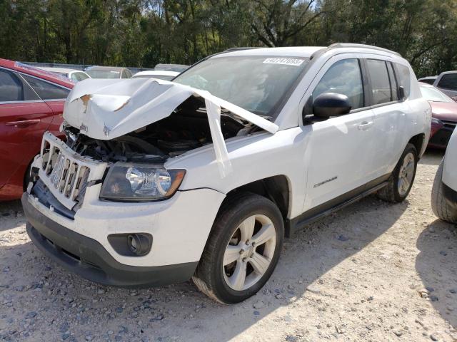 1C4NJCBAXHD147750 - 2017 JEEP COMPASS SPORT WHITE photo 1