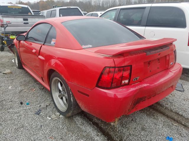 1FAFP42X22F191045 - 2002 FORD MUSTANG GT RED photo 3