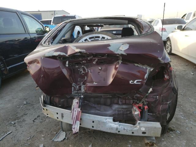 JTKDE177470166083 - 2007 TOYOTA SCION TC მუქწითელი ფოტო 6