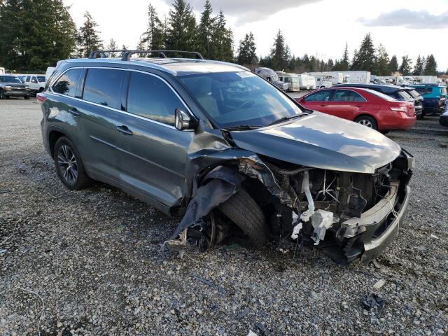 5TDKKRFHXGS170703 - 2016 TOYOTA HIGHLANDER XLE GRAY photo 4