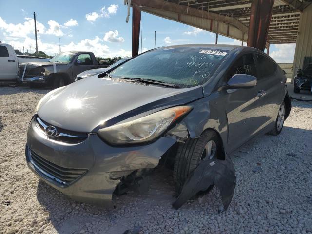 5NPDH4AE6DH436159 - 2013 HYUNDAI ELANTRA GLS GRAY photo 2