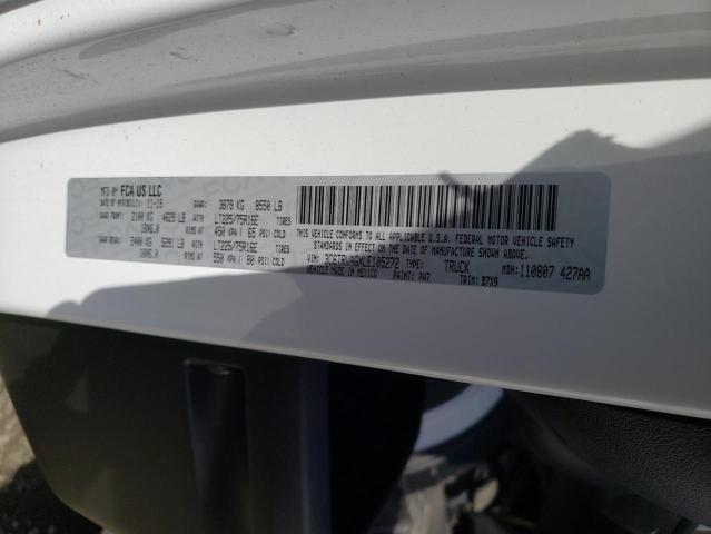 3C6TRVAGXLE105272 - 2020 RAM PROMASTER 1500 STANDARD WHITE photo 13