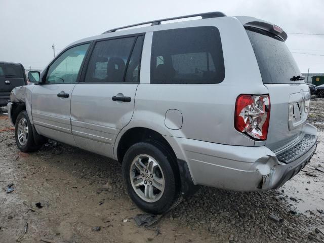 2HKYF18664H574353 - 2004 HONDA PILOT EXL SILVER photo 2