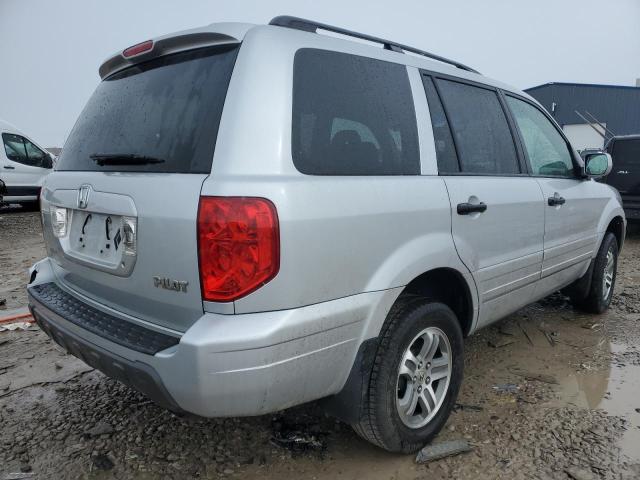 2HKYF18664H574353 - 2004 HONDA PILOT EXL SILVER photo 3