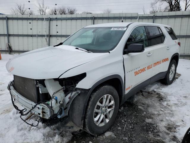 1GNEVFKW6KJ138691 - 2019 CHEVROLET TRAVERSE LS WHITE photo 1