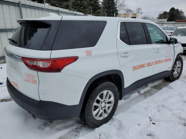 1GNEVFKW6KJ138691 - 2019 CHEVROLET TRAVERSE LS WHITE photo 3