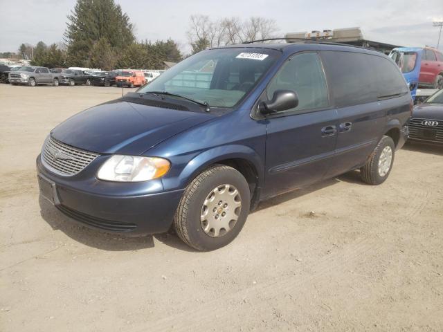 2C4GP44362R616641 - 2002 CHRYSLER TOWN & COU LX BLUE photo 1