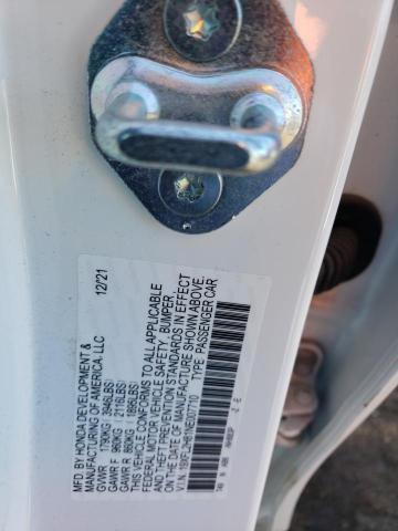 19XFL2H81NE007710 - 2022 HONDA CIVIC SPORT 白色 照片 12