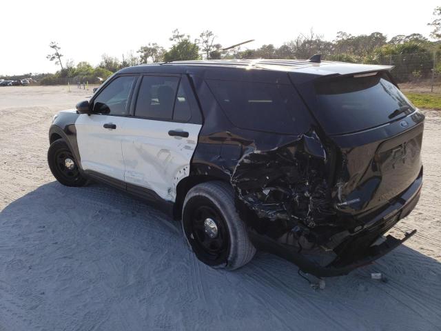 1FM5K8AC2MNA06961 - 2021 FORD EXPLORER POLICE INTERCEPTOR BLACK photo 2