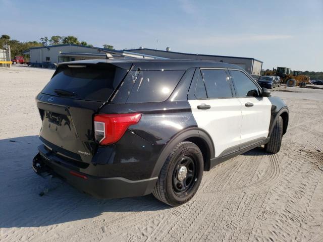 1FM5K8AC2MNA06961 - 2021 FORD EXPLORER POLICE INTERCEPTOR BLACK photo 3