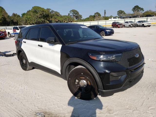 1FM5K8AC2MNA06961 - 2021 FORD EXPLORER POLICE INTERCEPTOR BLACK photo 4