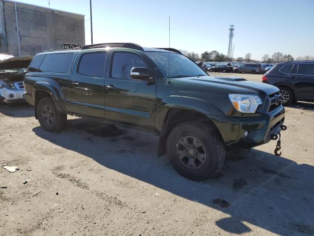 5TFMU4FN9DX017604 - 2013 TOYOTA TACOMA DOUBLE CAB LONG BED GREEN photo 4