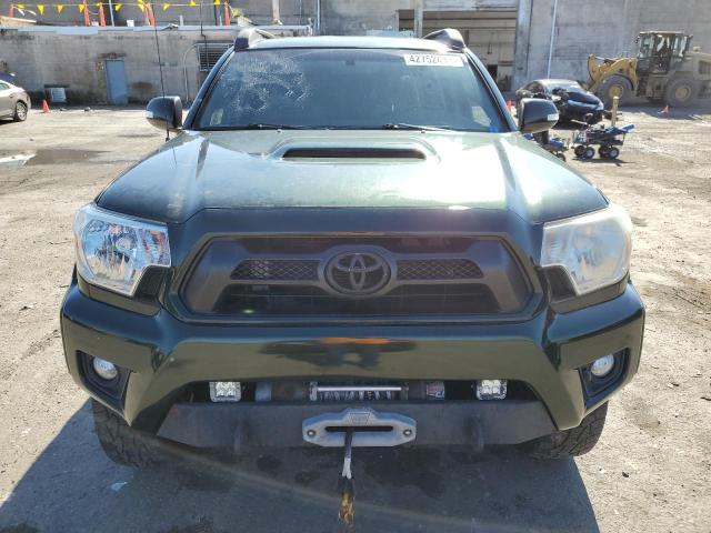 5TFMU4FN9DX017604 - 2013 TOYOTA TACOMA DOUBLE CAB LONG BED GREEN photo 5