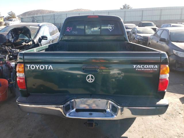 5TEGN92N34Z317029 - 2004 TOYOTA TACOMA DOUBLE CAB PRERUNNER GREEN photo 6