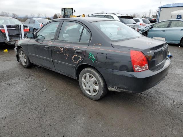 KMHDN46D14U765782 - 2004 HYUNDAI ELANTRA GL BLACK photo 2