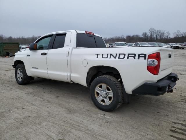 5TFUY5F18EX372952 - 2014 TOYOTA TUNDRA DOUBLE CAB SR/SR5 WHITE photo 2