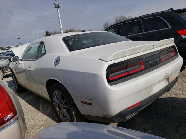 2C3CDZGG0MH539359 - 2021 DODGE CHALLENGER SXT WHITE photo 2