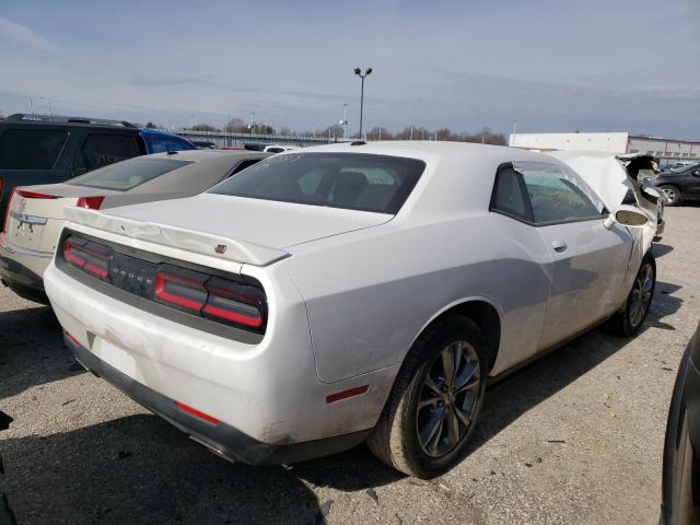 2C3CDZGG0MH539359 - 2021 DODGE CHALLENGER SXT WHITE photo 3