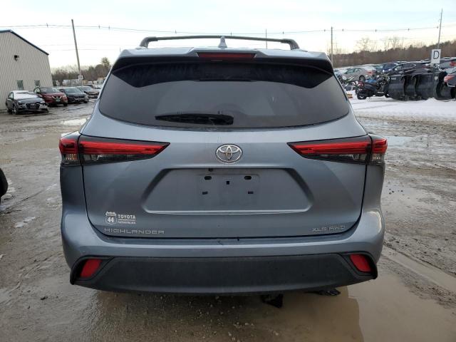 5TDGZRBH7NS183414 - 2022 TOYOTA HIGHLANDER XLE 蓝色 照片 6