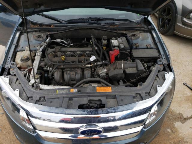 3FAHP0HA6CR174984 - 2012 FORD FUSION SE BLUE photo 11