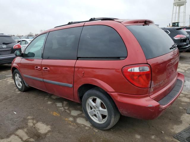 1D4GP45R56B582783 - 2006 DODGE CARAVAN SXT RED photo 2