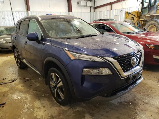 JN8AT3CBXMW211885 - 2021 NISSAN ROGUE SL BLUE photo 4