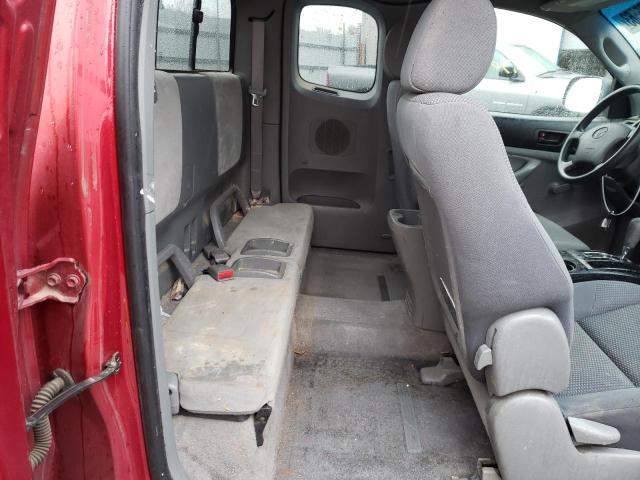5TETX22N56Z159280 - 2006 TOYOTA TACOMA ACCESS CAB წითელი ფოტო 10