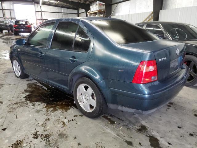 3VWSK69M41M133402 - 2001 VOLKSWAGEN JETTA GLS TEAL photo 2