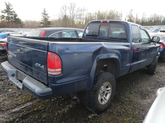 1D7HG32NX3S237280 - 2003 DODGE DAKOTA SPORT BLUE photo 3