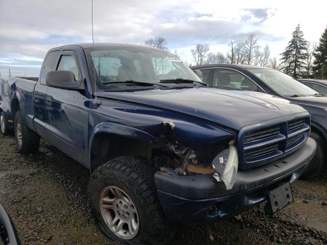 1D7HG32NX3S237280 - 2003 DODGE DAKOTA SPORT BLUE photo 4