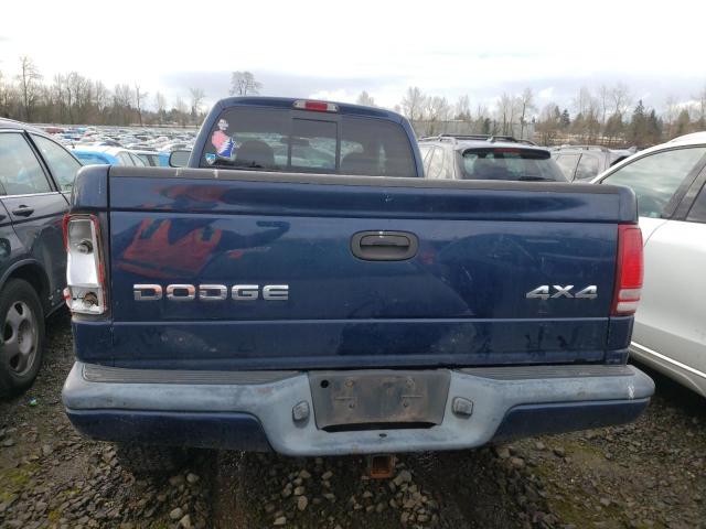 1D7HG32NX3S237280 - 2003 DODGE DAKOTA SPORT BLUE photo 6