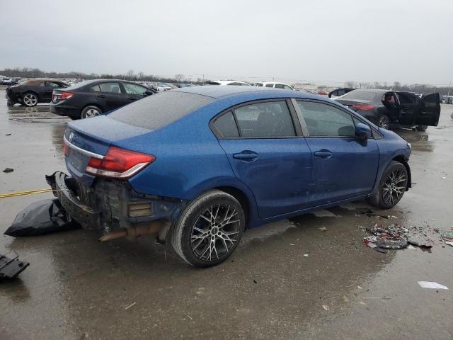 19XFB2F82FE019405 - 2015 HONDA CIVIC EX BLUE photo 3
