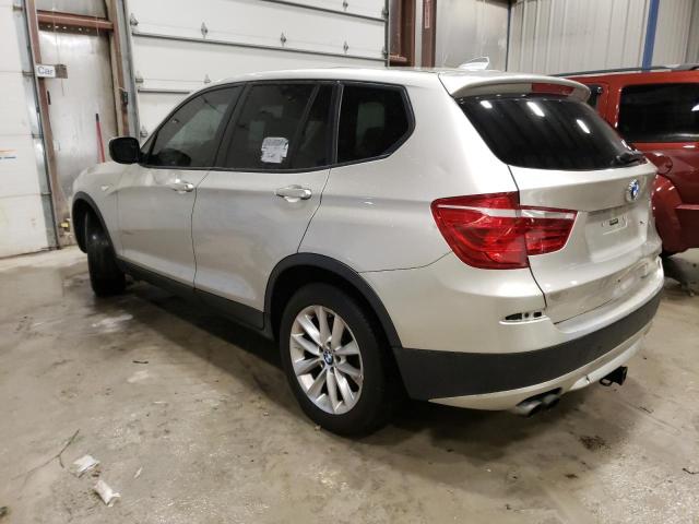 5UXWX9C57E0D16019 - 2014 BMW X3 XDRIVE28I BEIGE photo 2