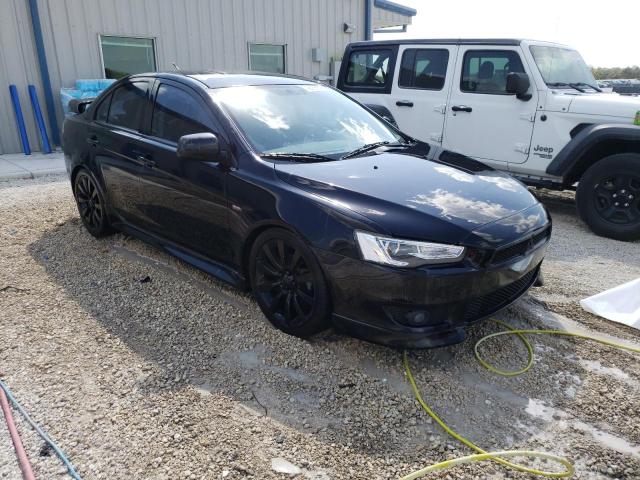 JA32U8FW9AU025480 - 2010 MITSUBISHI LANCER GTS BLACK photo 4