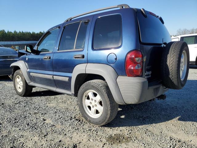 1J4GL48K26W261987 - 2006 JEEP LIBERTY SPORT BLUE photo 2