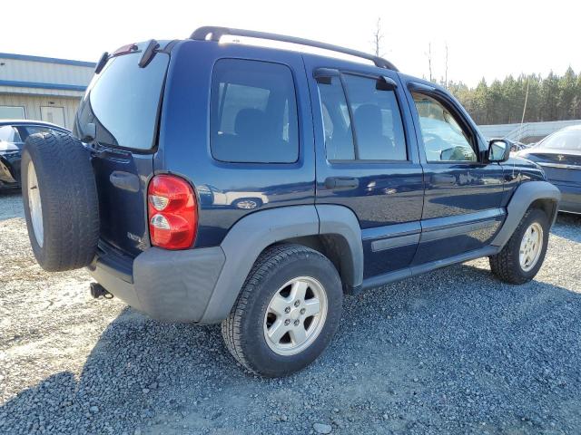 1J4GL48K26W261987 - 2006 JEEP LIBERTY SPORT BLUE photo 3